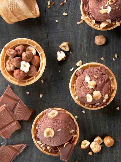 Helado de gianduja