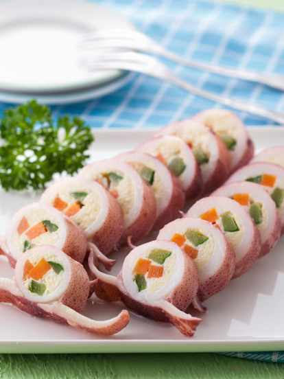 鑲蔬菜透抽