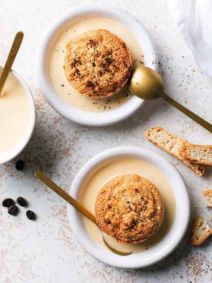 Cantuccini-Soufflé met Koffiesaus