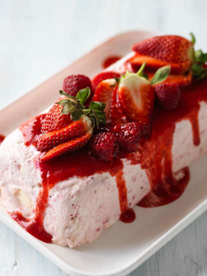 Eton Mess Parfait with Berry Sauce