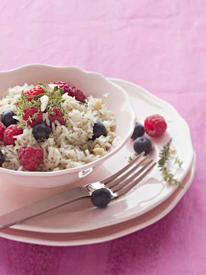 Arroz pilaf con frutos rojos