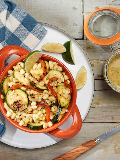 Grilled Corn Salad with Cilantro Vinaigrette
