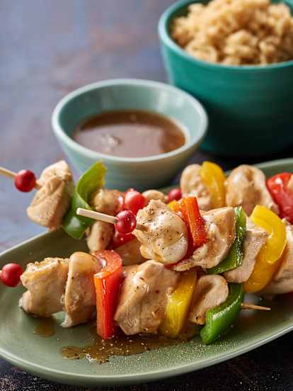 希臘式甜椒雞肉串燒