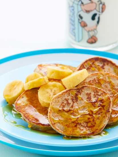 Hot cakes de banana sin gluten