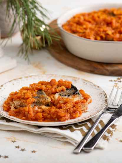 Wegańska „ryba” z selera po grecku