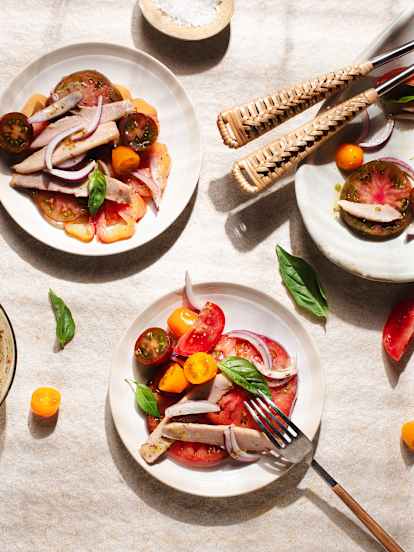 Ensalada de tomate con ventresca
