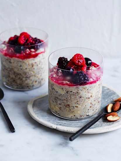 Apple and almond overnight oats (gut health)