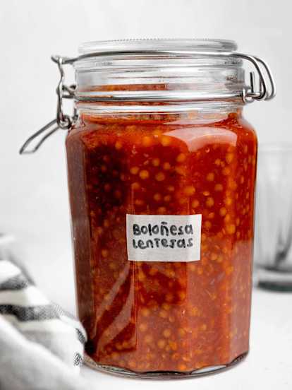 Boloñesa de lentejas