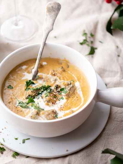 Guiso de lentejas y champiñones