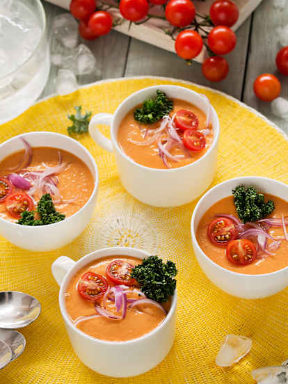 Gazpacho de hummus