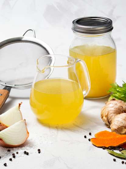 Turmeric chicken bone broth