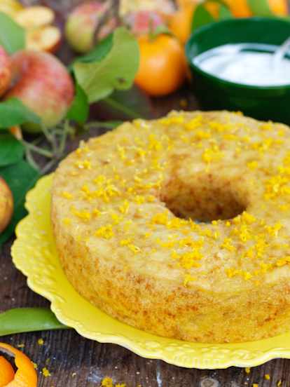 Bolo de maçã e gengibre ao vapor