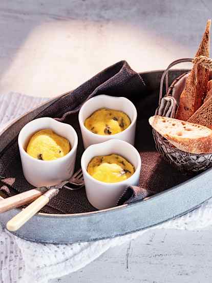 Spinat-Pilz-Quiche-Cups