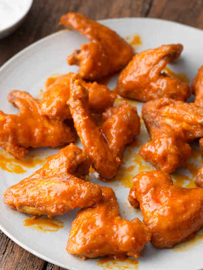 Hot Wings with Blue Cheese Dip