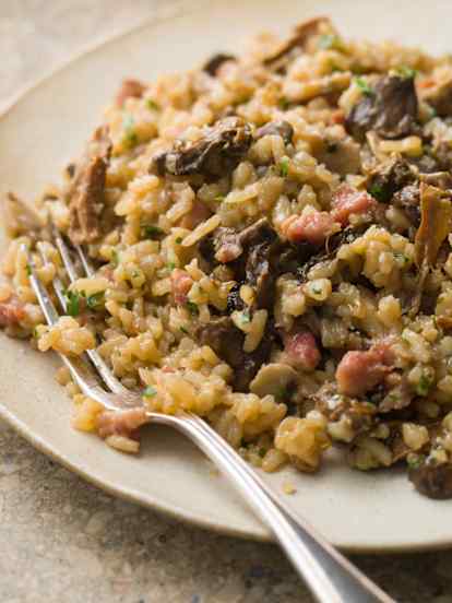 Porcini and Pancetta Risotto - Risotto con porcini e pancetta