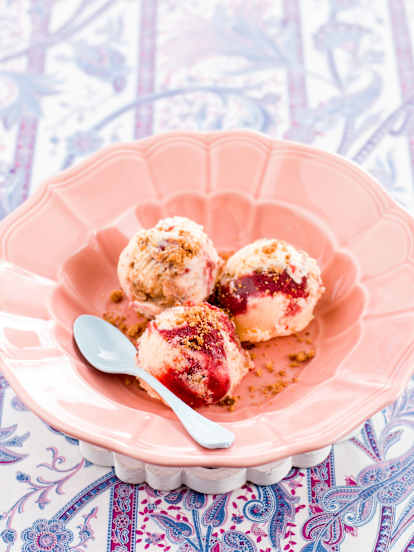 Gelado de cheesecake