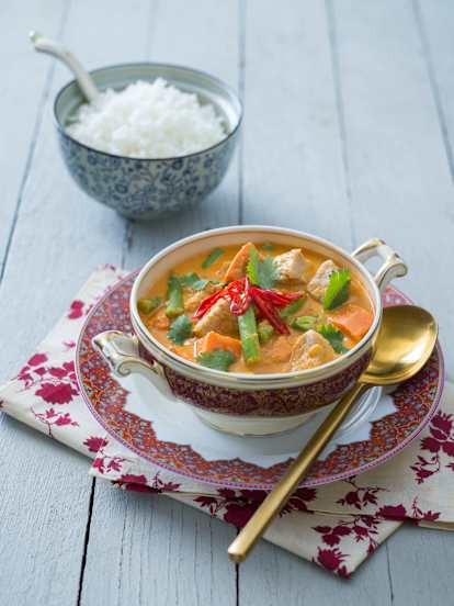 Curry de porco tailandês