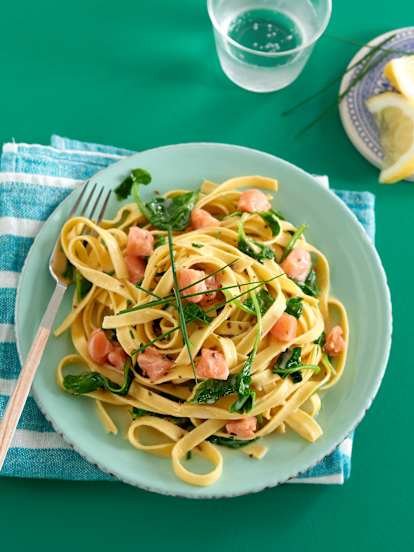 One pot pasta saumon-épinard