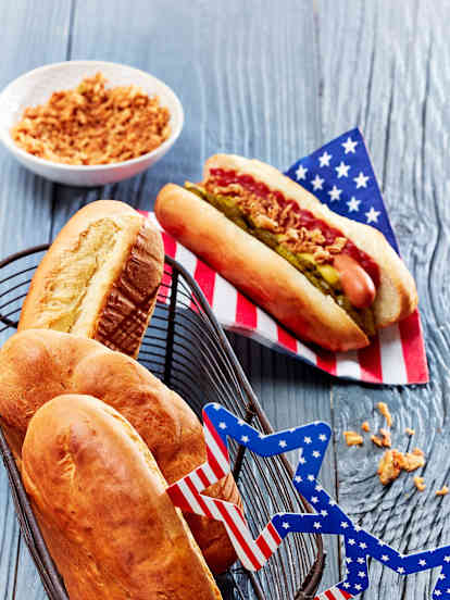 Ψωμάκια για hot dog