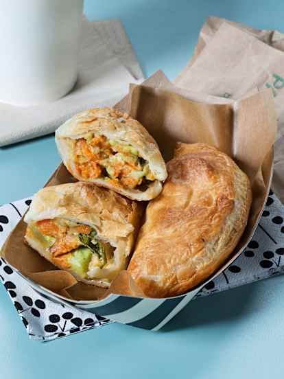 Empanadillas de hojaldre vegetarianas