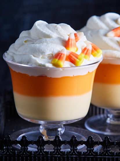 Candy corn pudding
