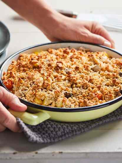Crumble de poulet aux légumes d'automne