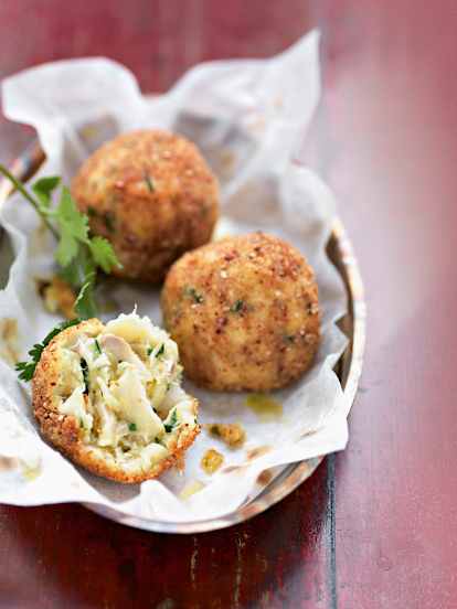 Croquettes de poisson à l'oignon