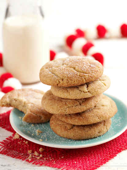 Eggnog Snickerdoodles