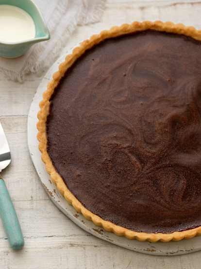 Chocolate and Cream Cheese Tart