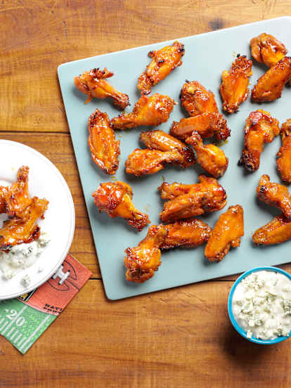 Bourbon-Glazed Chicken Wings