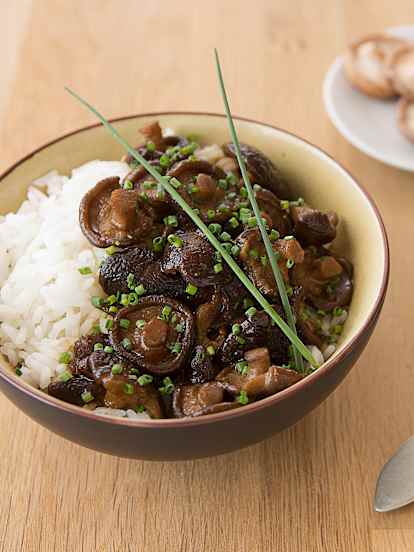 Setas shiitake caramelizadas