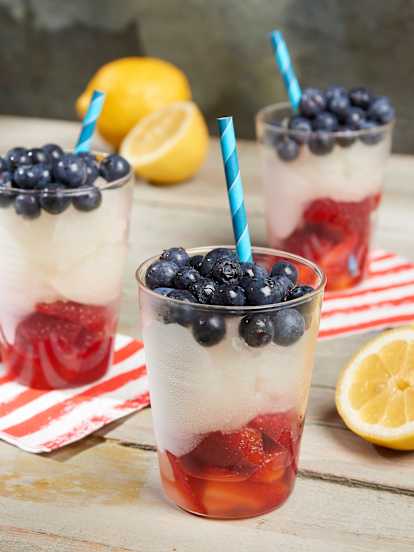 Red, White and Blue Frozen Lemonade