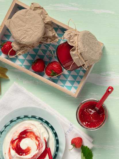 Rhabarber-Erdbeer-Marmelade