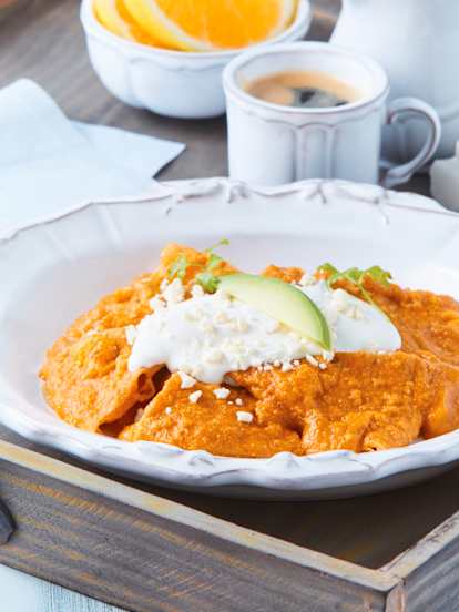 Chilaquiles rojos