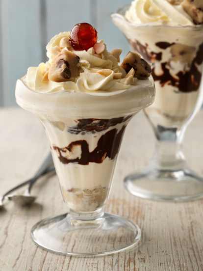 Cookie Dough Ice Cream Sundaes
