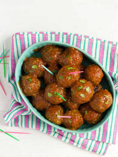 Strawberry BBQ Meatballs