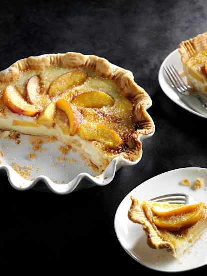 Country Peach and Custard Pie