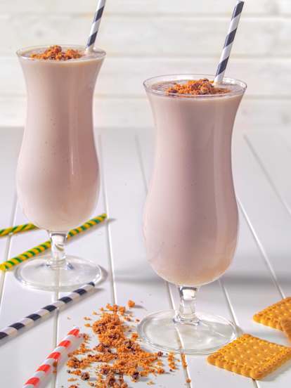 Knuspriger Joghurt-Bananen-Shake