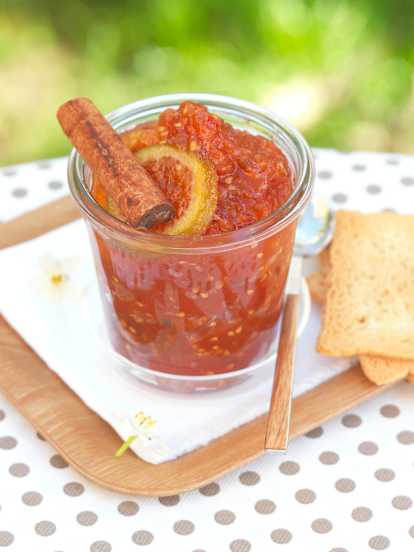 Gekruide tomatenconfituur