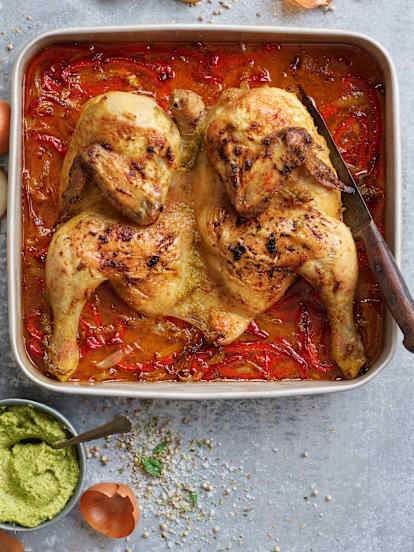 Imbirowo-czosnkowy pieczony kurczak