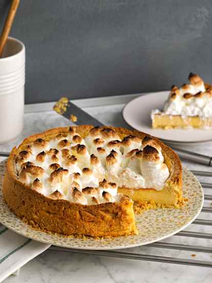 Flan de París con merengue