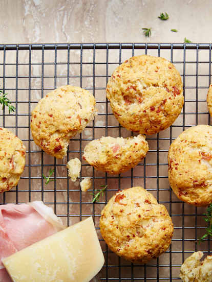 Cookies jambon, parmesan et origan