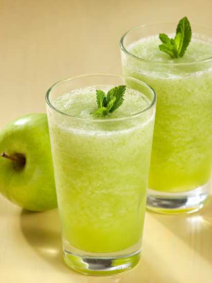Granizado de manzana con menta