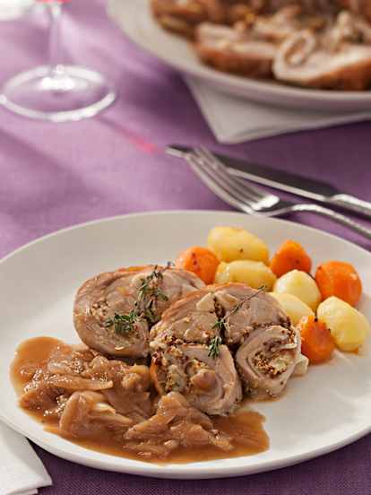 Cuna de cordero rellena