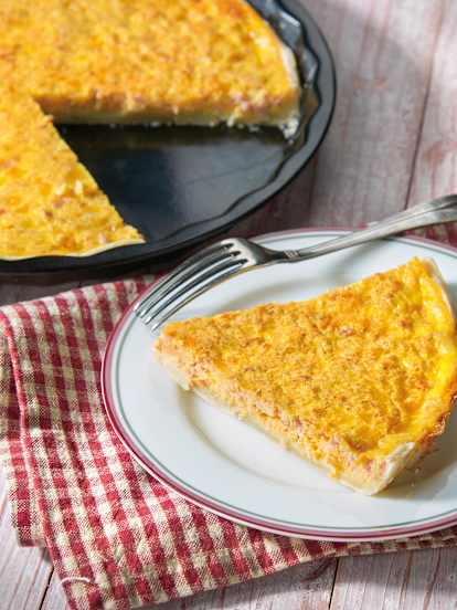 Quiche z resztkami sera i wędlin