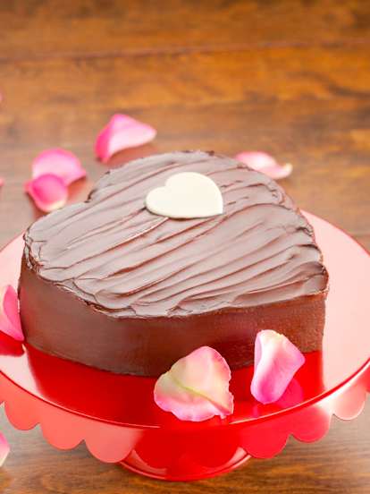 Valentine's Decadent Steamed Chocolate Cake