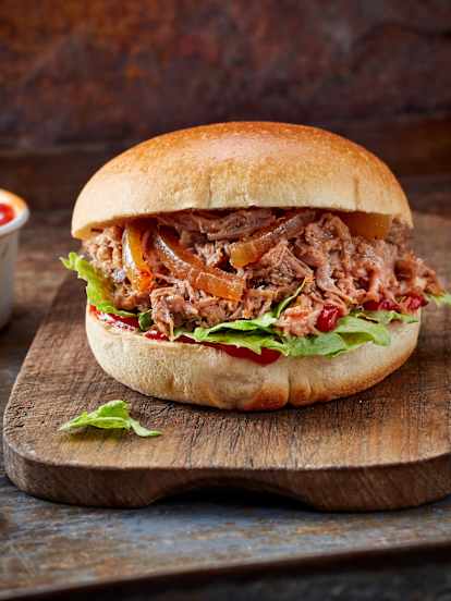 Pulled pork burger