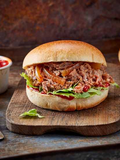 Burger au porc effiloché