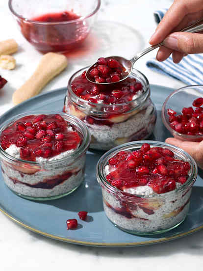 Granatapfel-Mohn-Tiramisu