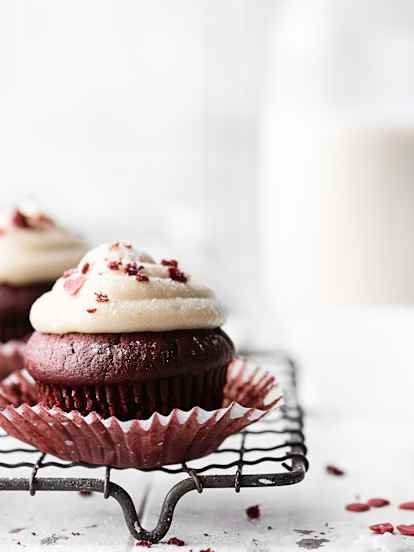 Cupcakes red velvet  vegan